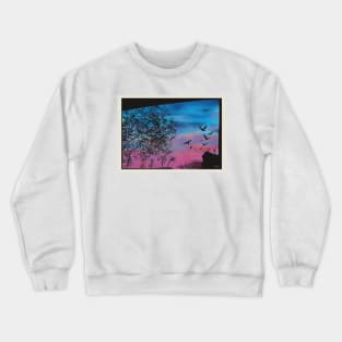 The view from the window, artwork by Annalisa Amato Crewneck Sweatshirt